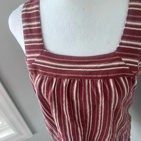 Lucky Brand Maeve and Cream Striped Square Neck Tank Top - Picture 3 of 15